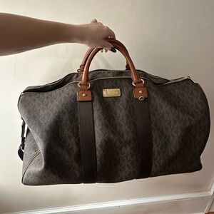 Michael Kors Signature Brown Duffel Bag